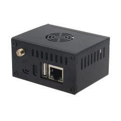 Geekworm N502  Orange Pi Zero 3 Metal Case with Fan Heatsink  External Antenna